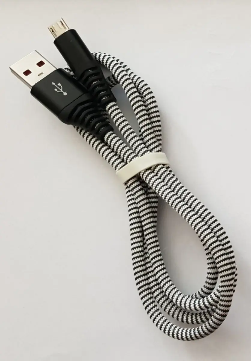Cablexpert Premium Micro-USB Kabel 1m - Zwart/Wit