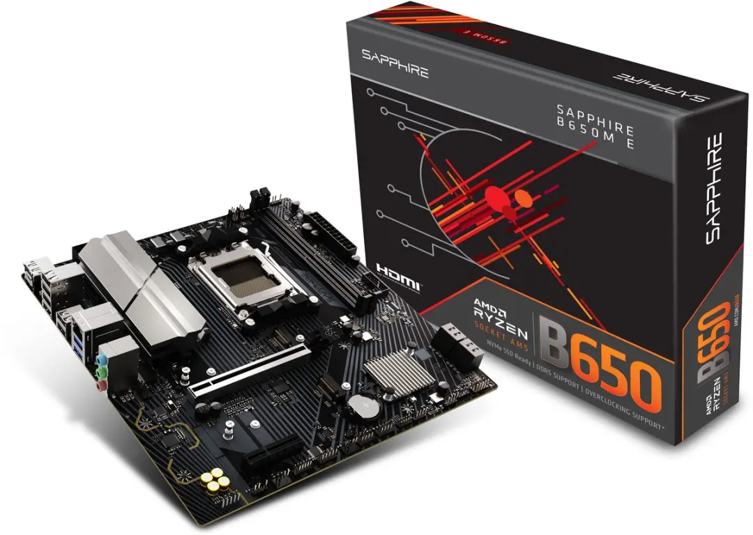 Sapphire B650M-E Moederbord - Micro ATX - AMD B650