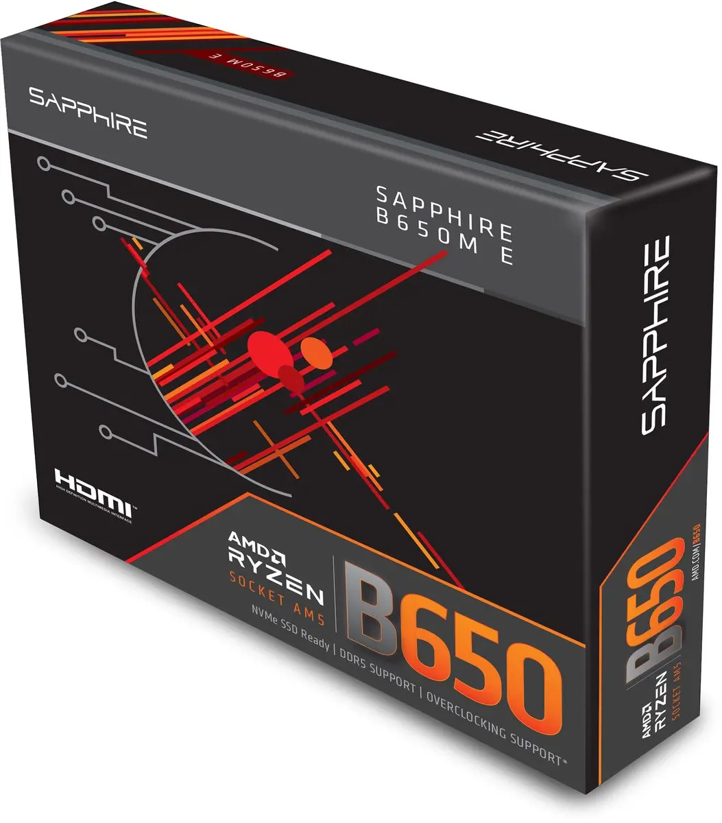 Sapphire B650M-E Moederbord - Micro ATX - AMD B650