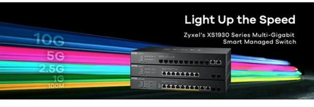 Zyxel XS1930-12HP-ZZ0101F Managed L3 Switch 10G PoE - 12 Poorten - Zwart