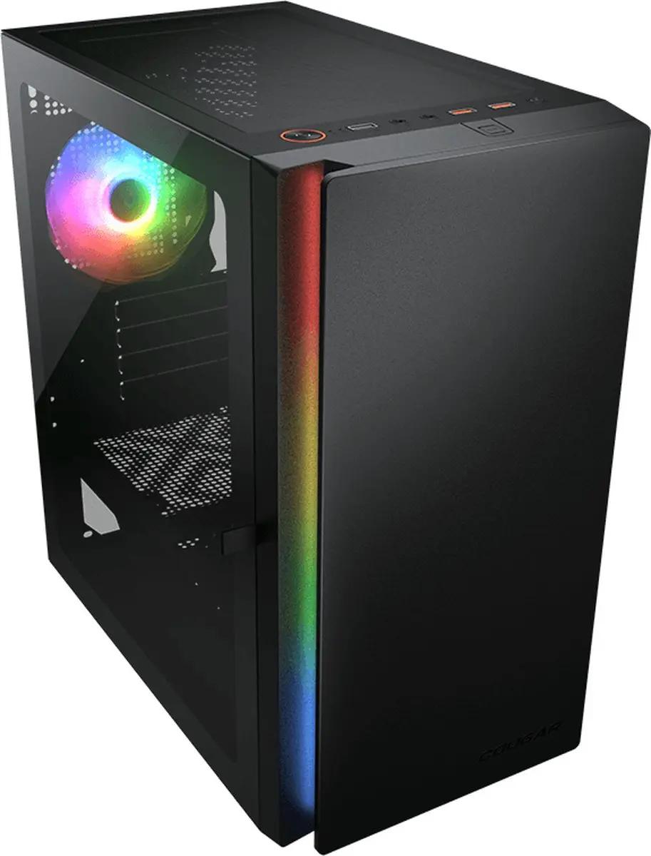 Cougar Purity RGB Black Mini Tower Gaming Behuizing - ARGB Fan