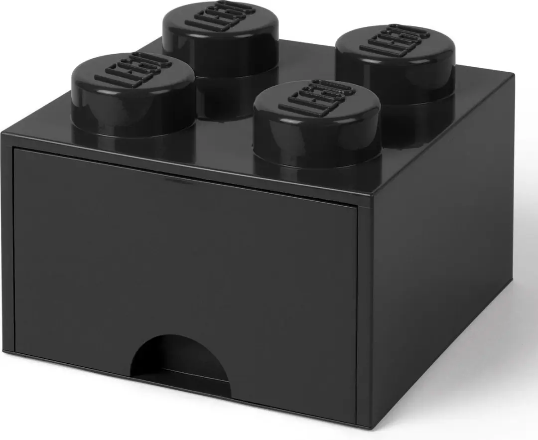 LEGO Brick 4 Opbergbox - 6L - Zwart