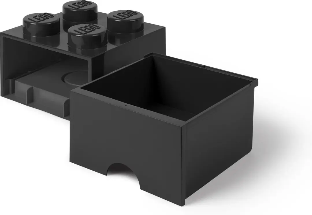 LEGO Brick 4 Opbergbox - 6L - Zwart