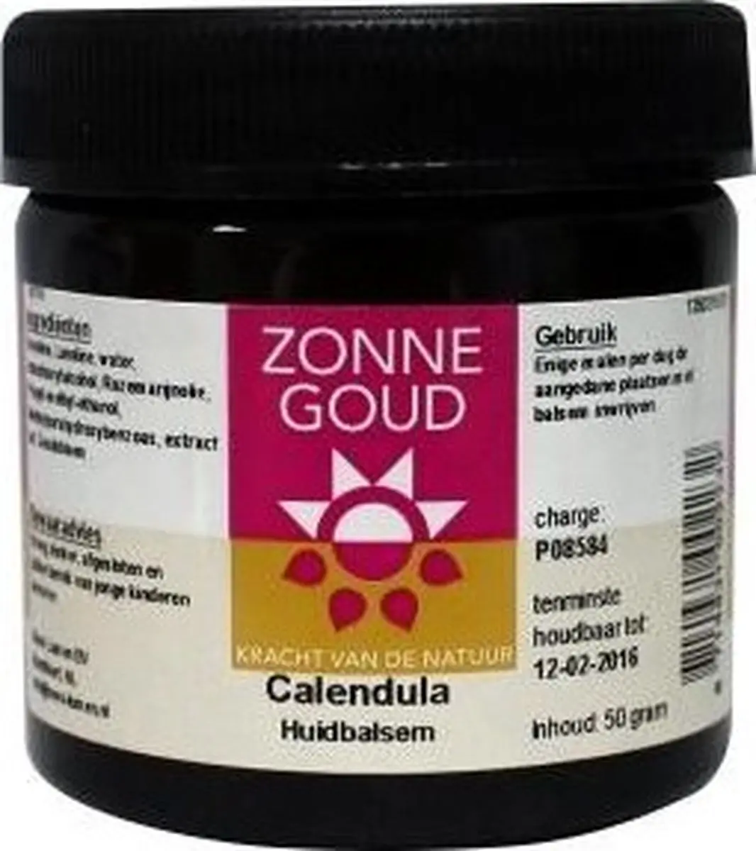Zonnegoud Calendula Huidbalsem 50ml