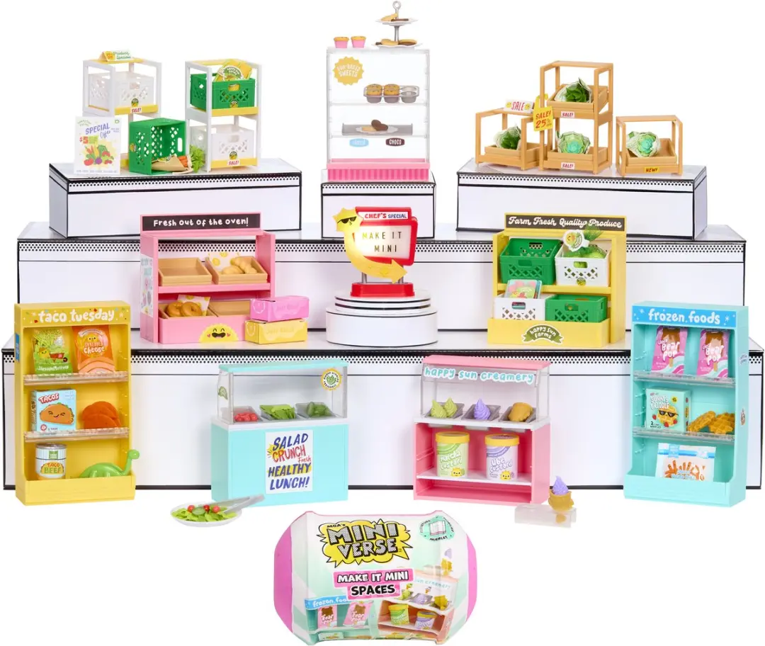 Miniverse Make It Mini Spaces Meubels Knutselset 10 Stuks - 547426-EUC