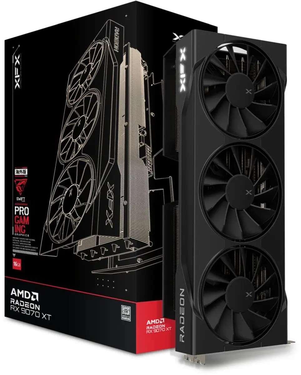 XFX Radeon RX 9070 XT Swift Gaming Edition - 16GB GDDR6 - afbeelding 6 van 6