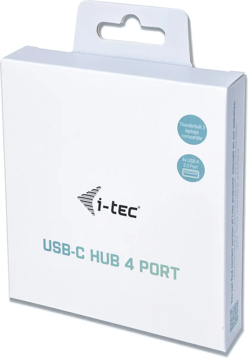 I-tec C31HUBMETAL403 USB Hub 4x - Grijs