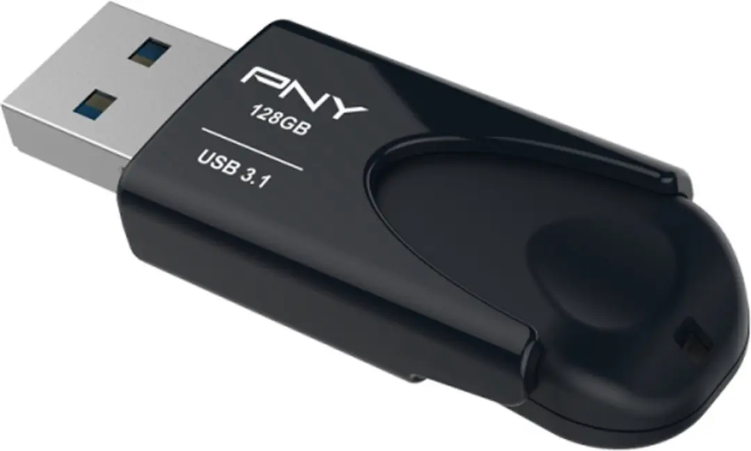 PNY Sliding USB 3.1 FD128ATT431KK-EF 128GB - Zwart