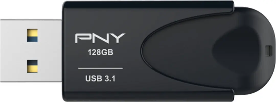 PNY Sliding USB 3.1 FD128ATT431KK-EF 128GB - Zwart
