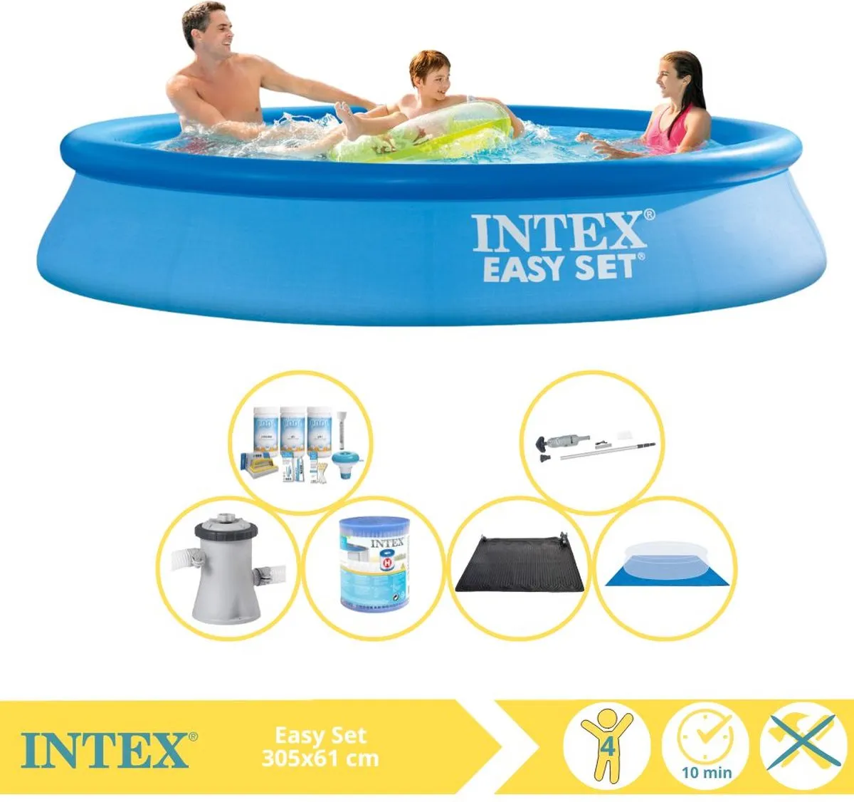 Intex Easy Set 28116NP Opblaaszwembad 305x61cm