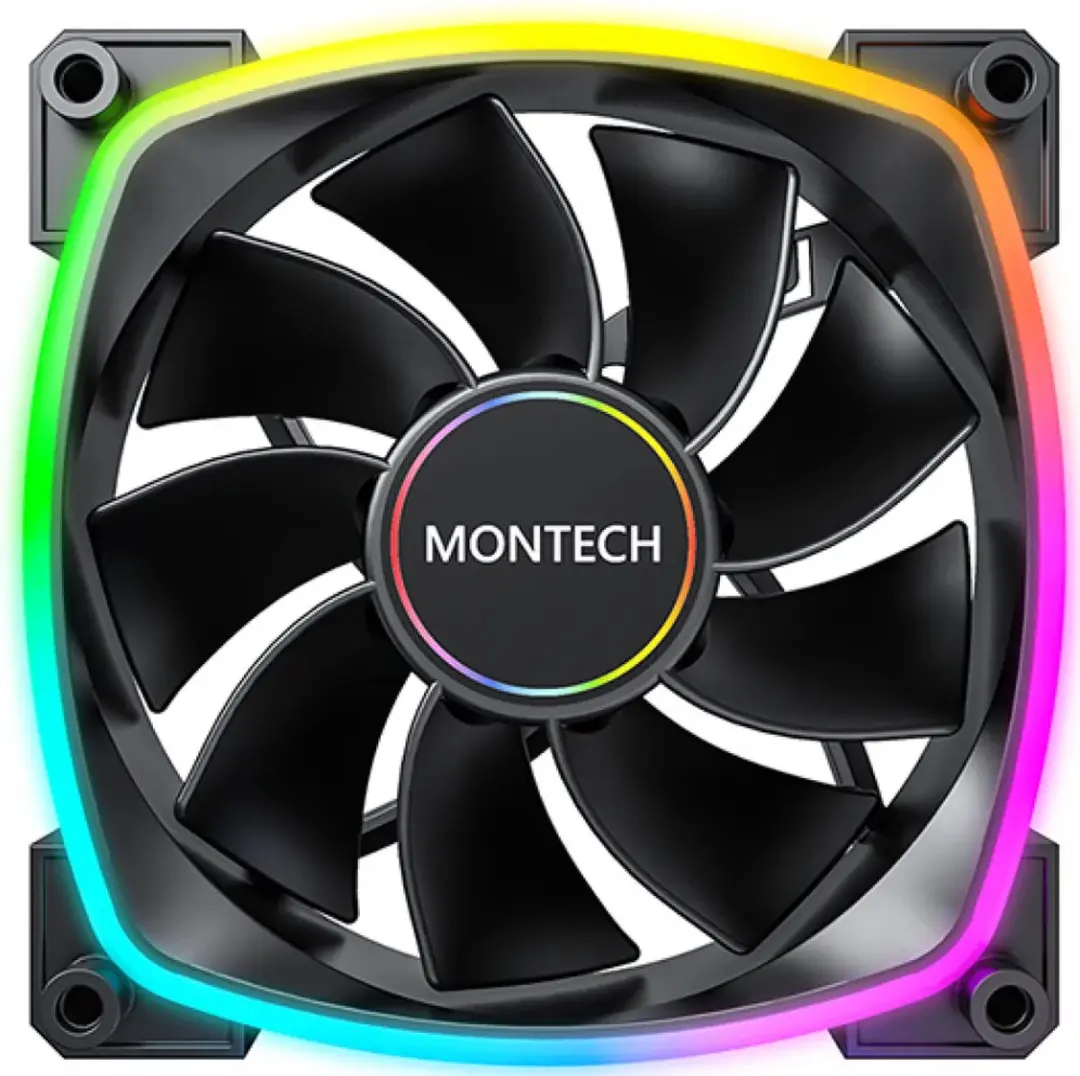 Montech RX140 PWM ARGB Ventilator 140mm - Zwart