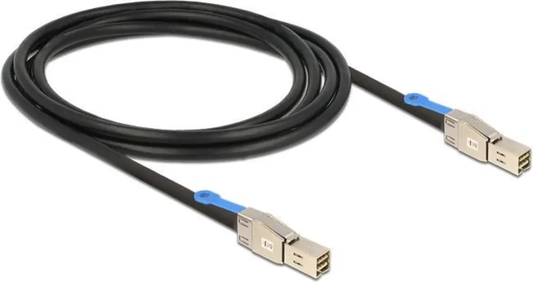 Delock DLCK-83395 Mini-SAS HD Kabel - 2m - Zwart