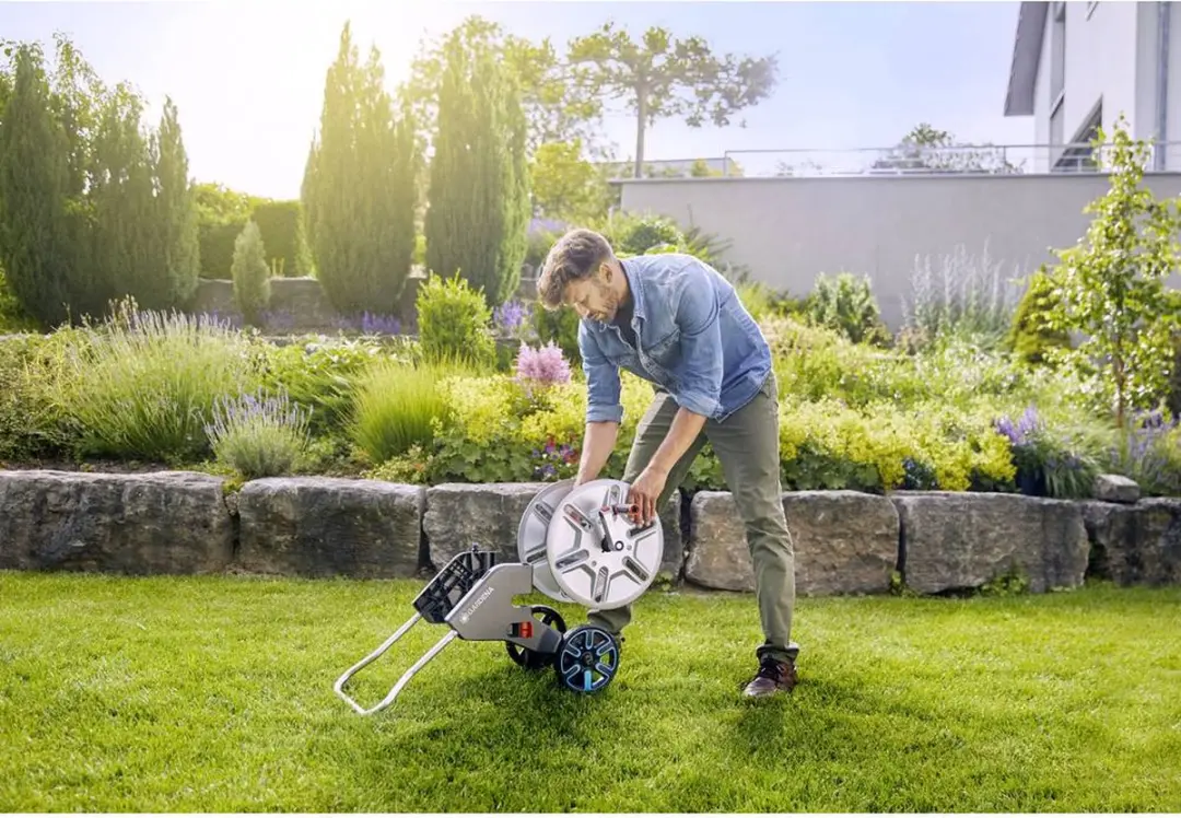 Gardena CleverRoll L Easy Slangwagen 100m - Grijs