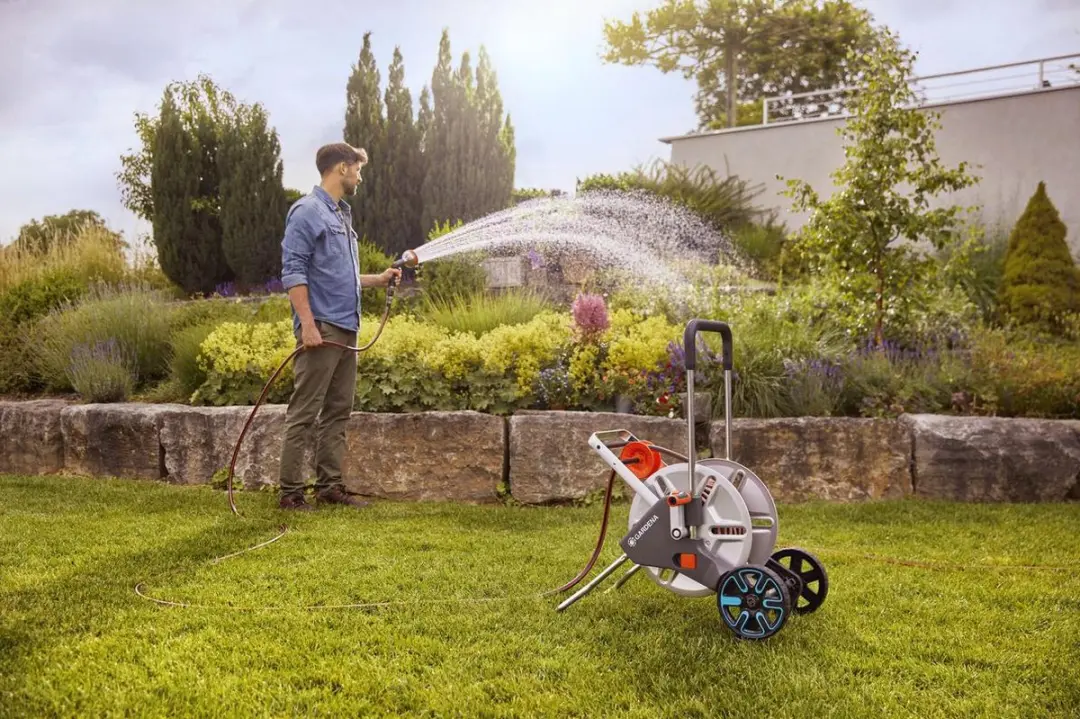 Gardena CleverRoll L Easy Slangwagen 100m - Grijs