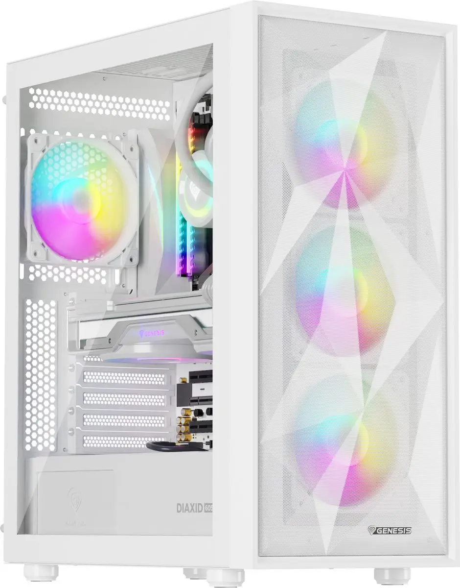 Genesis Diaxid 605 ARGB Midtower - Wit