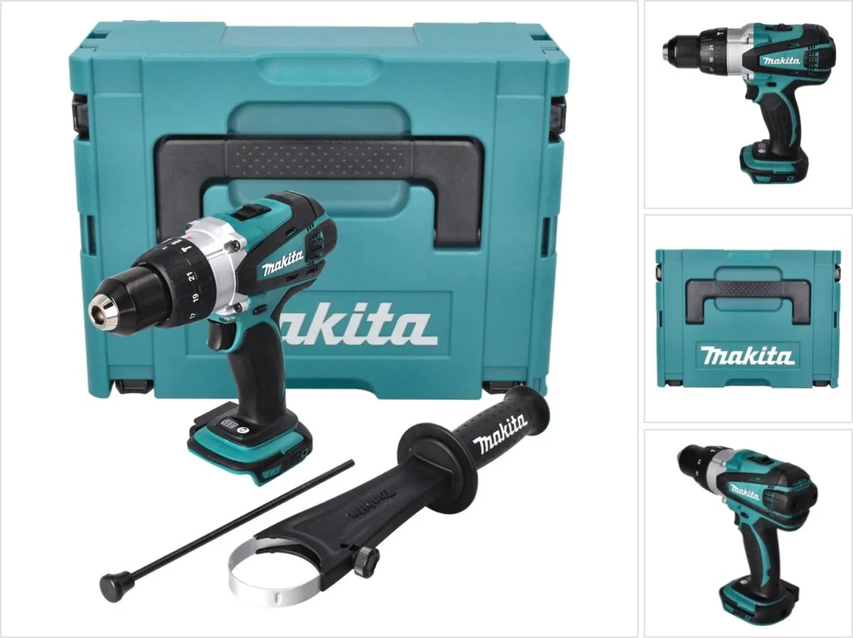 Makita BHP458ZJ Klopboor-/schroefmachine 18V - 21 standen - afbeelding 2 van 6