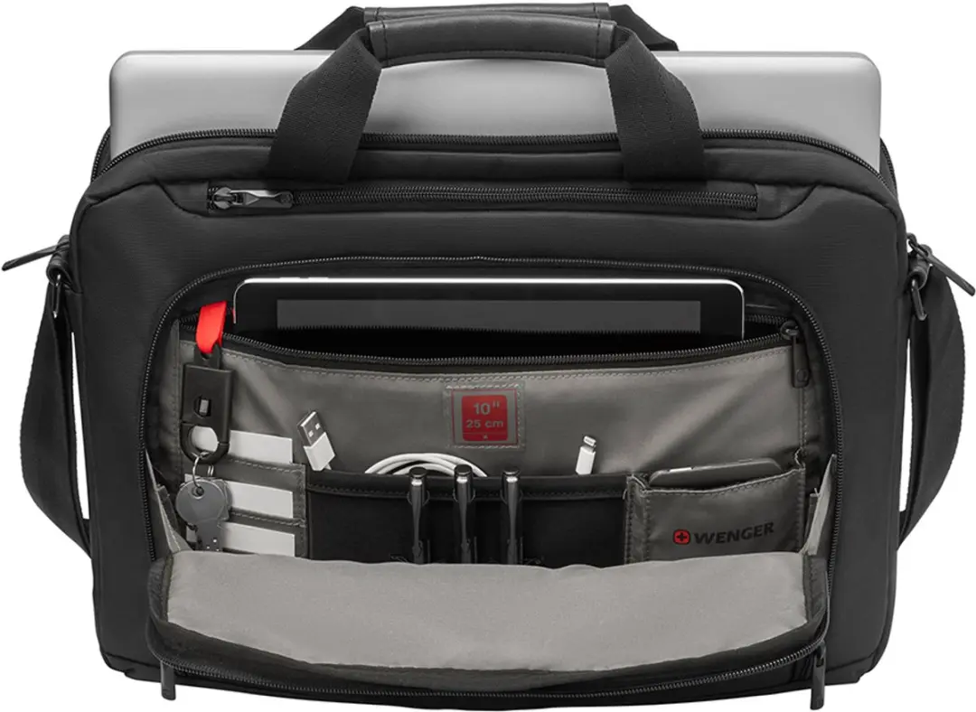 Wenger Source Laptoptas 16 inch - 6 Vakken - Zwart
