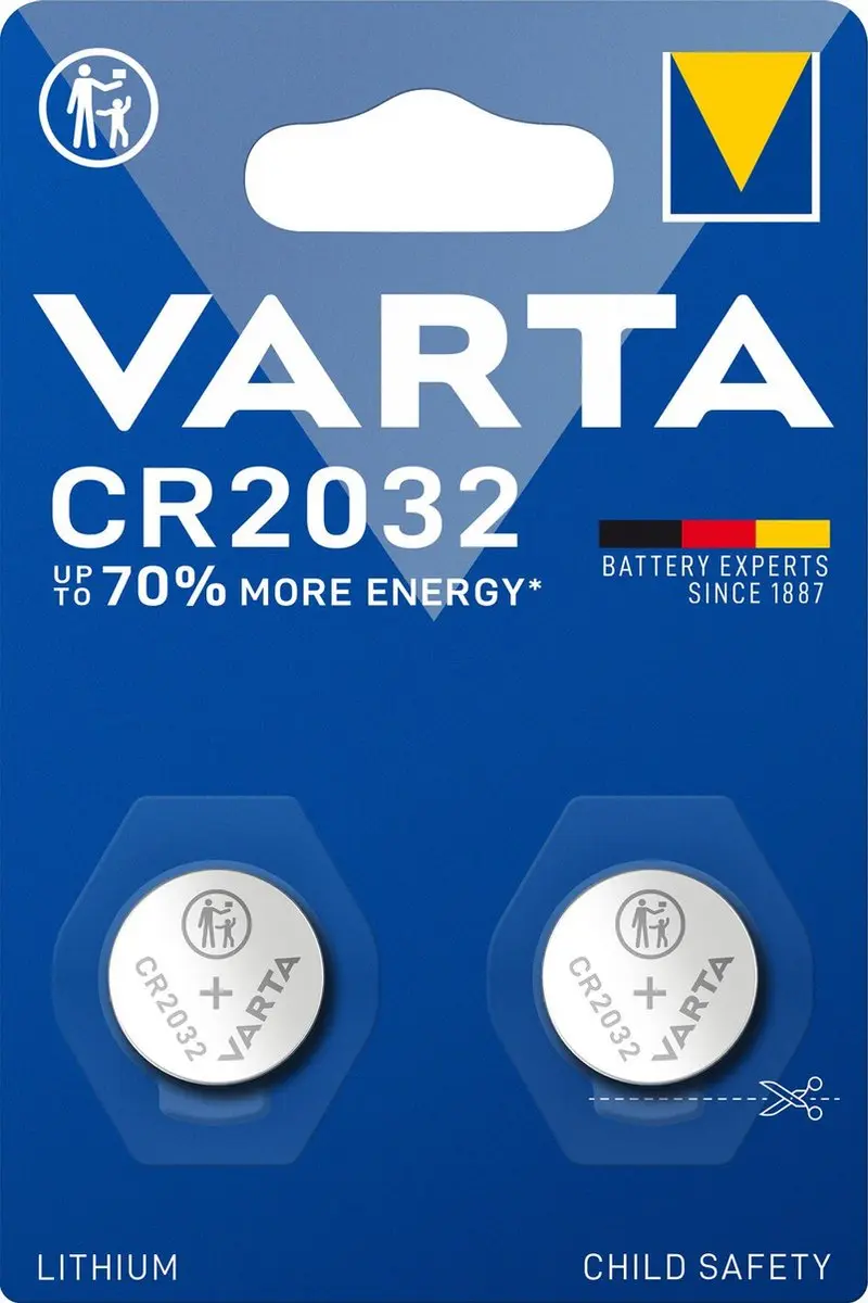 Varta CR 2032 Lithium Knoopcelbatterij 230mAh