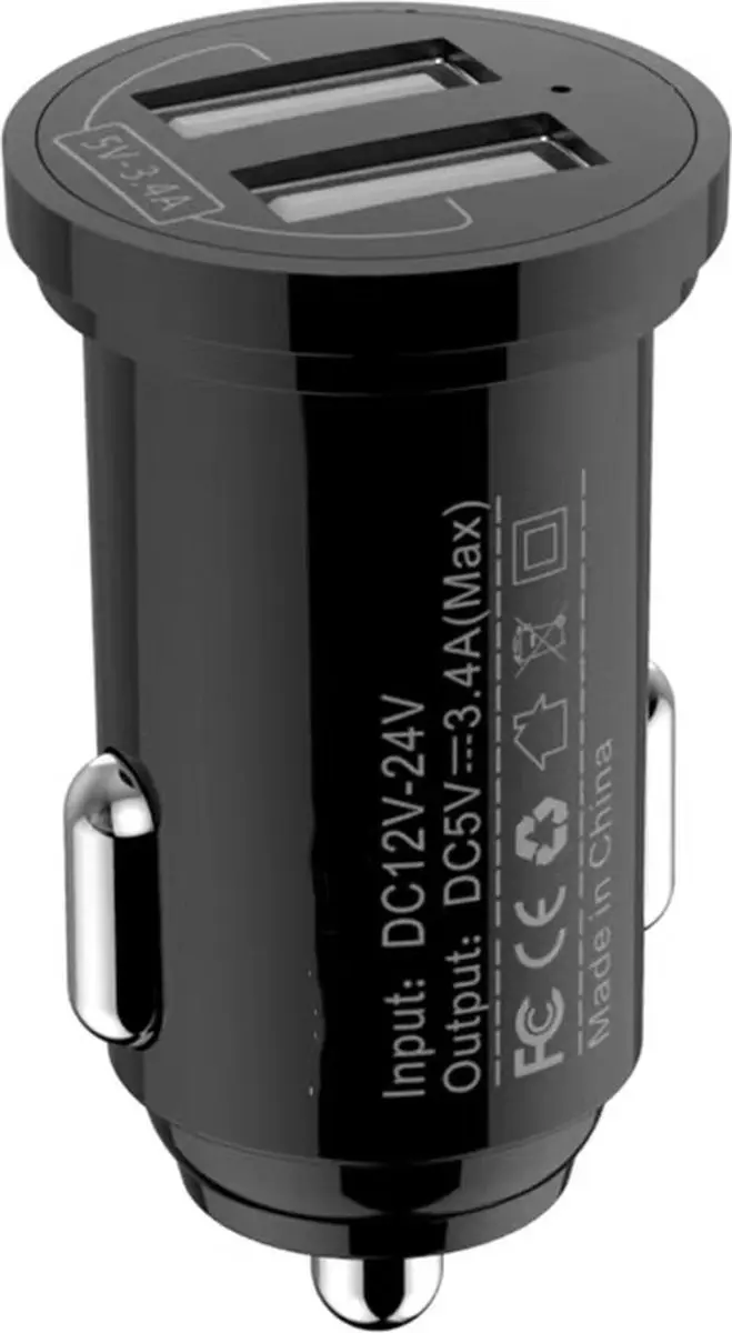 Techly IUSB2-CAR5-A48 Universele Auto Oplader 24W - Zwart - afbeelding 6 van 6