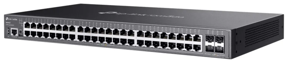 TP-Link Omada SG5452X Managed L3 Switch - 48x Gigabit - 176 Gbps - Zwart