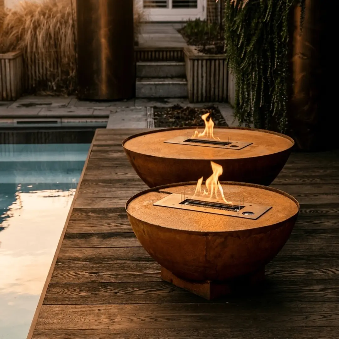 Tenderflame Prometheus 80 Design Haard - 2000W - Braun