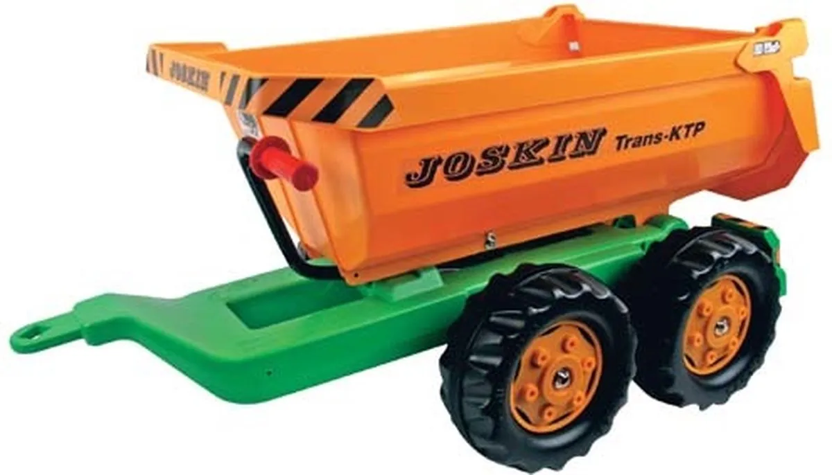 Rolly Toys Joskin Halfpipe Aanhanger 89x43x44cm - Oranje