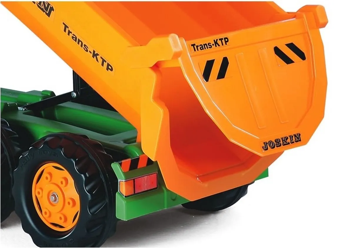 Rolly Toys Joskin Halfpipe Aanhanger 89x43x44cm - Oranje