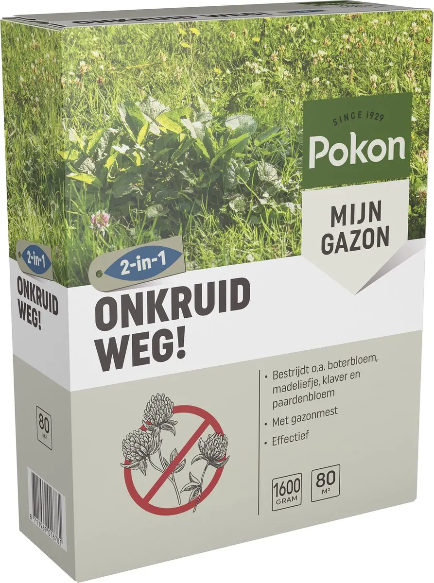 Pokon Onkruid Weg! Onkruidverdelger 1,6kg - 80m²