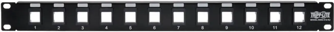 Tripp Lite N062-012-KJ Patchpaneel 1U - Zwart