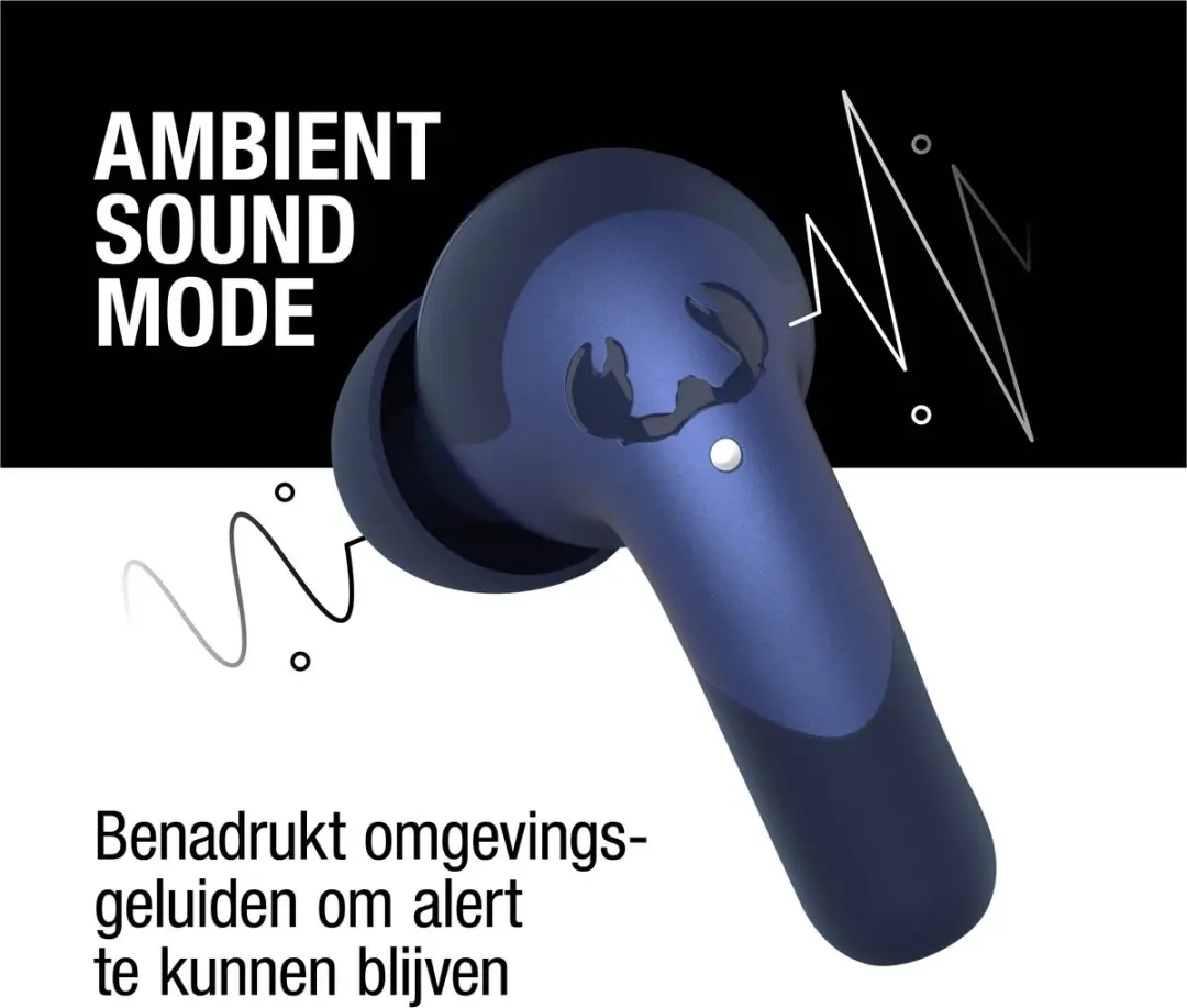 Fresh 'n Rebel Twins Ace Oordopjes - Active Noise Cancelling - 34 uur - True Blue