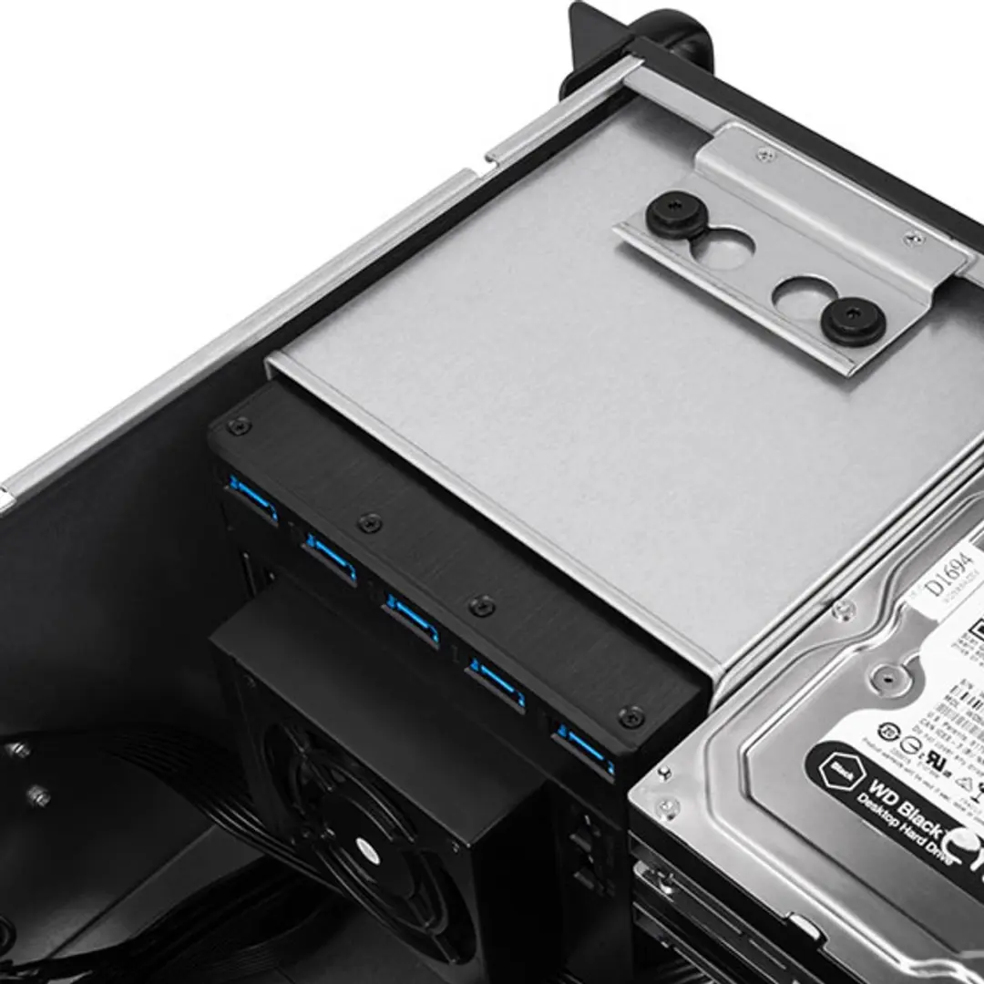 SilverStone RM41-H08 Rack - 12 Bays - Zwart