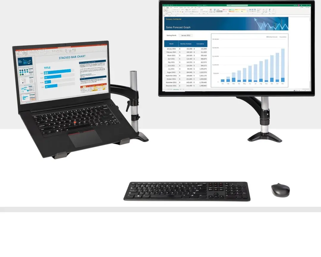 Startech ARMUNONB1 Laptoparm 34" - Full Motion - Zwart