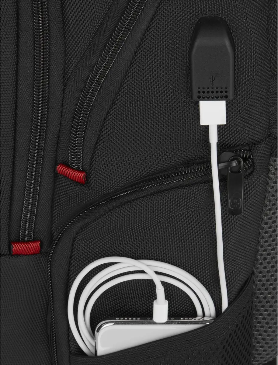 Wenger Pegasus Deluxe 16" Rugzak 25L - 17" Laptop - 12 Vakken - Zwart