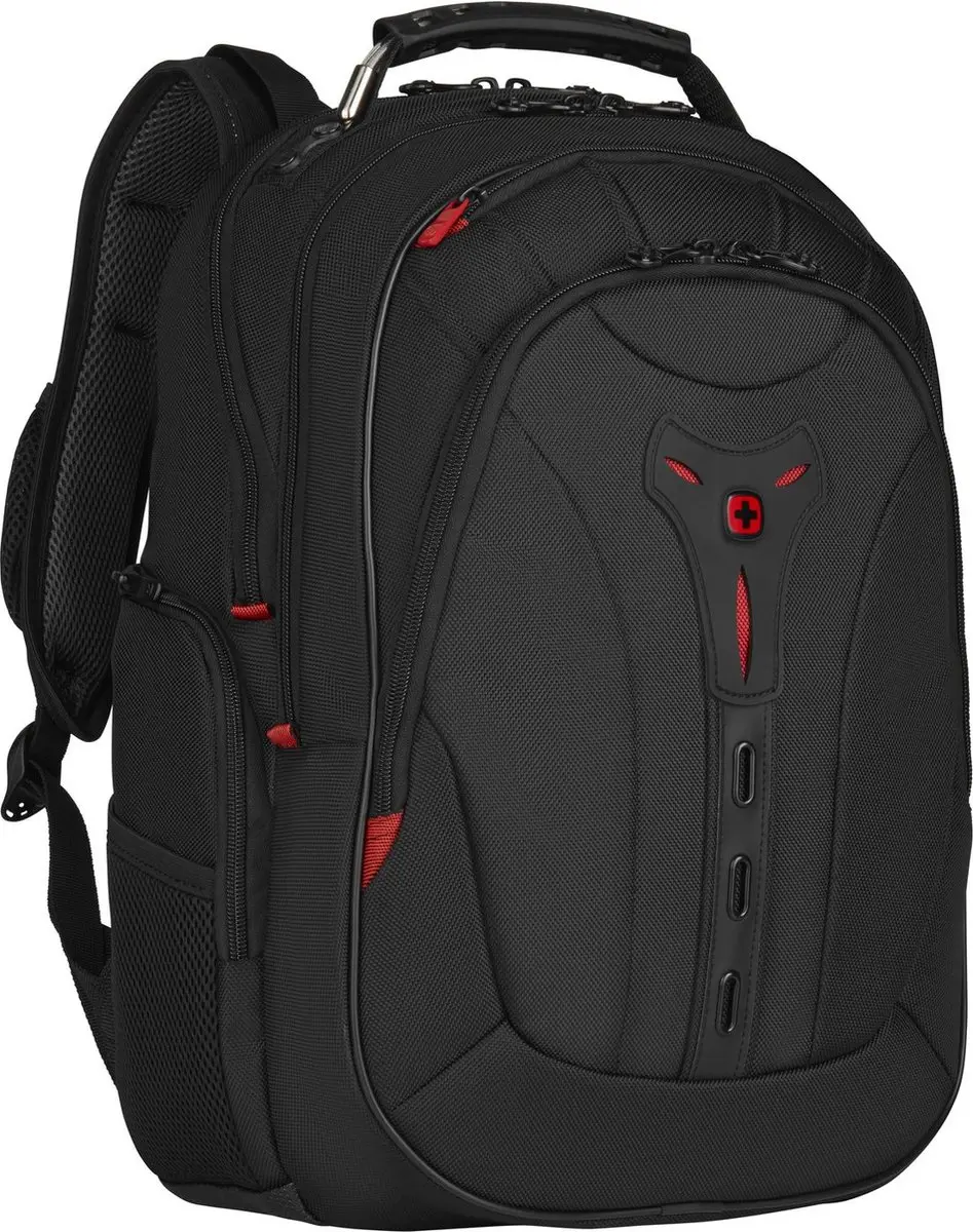 Wenger Pegasus Deluxe 16" Rugzak 25L - 17" Laptop - 12 Vakken - Zwart