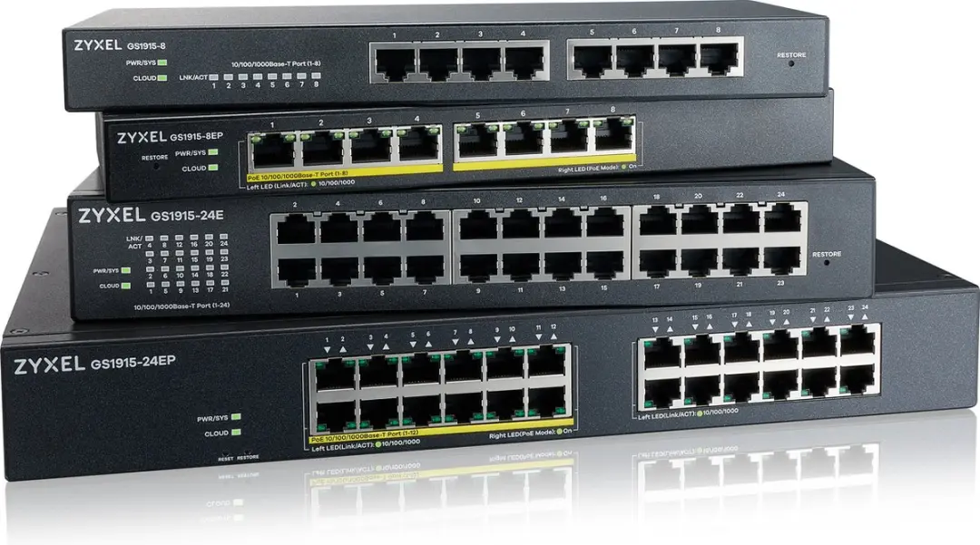 Zyxel GS1915-24EP Switch - 24 Poorten - Zwart