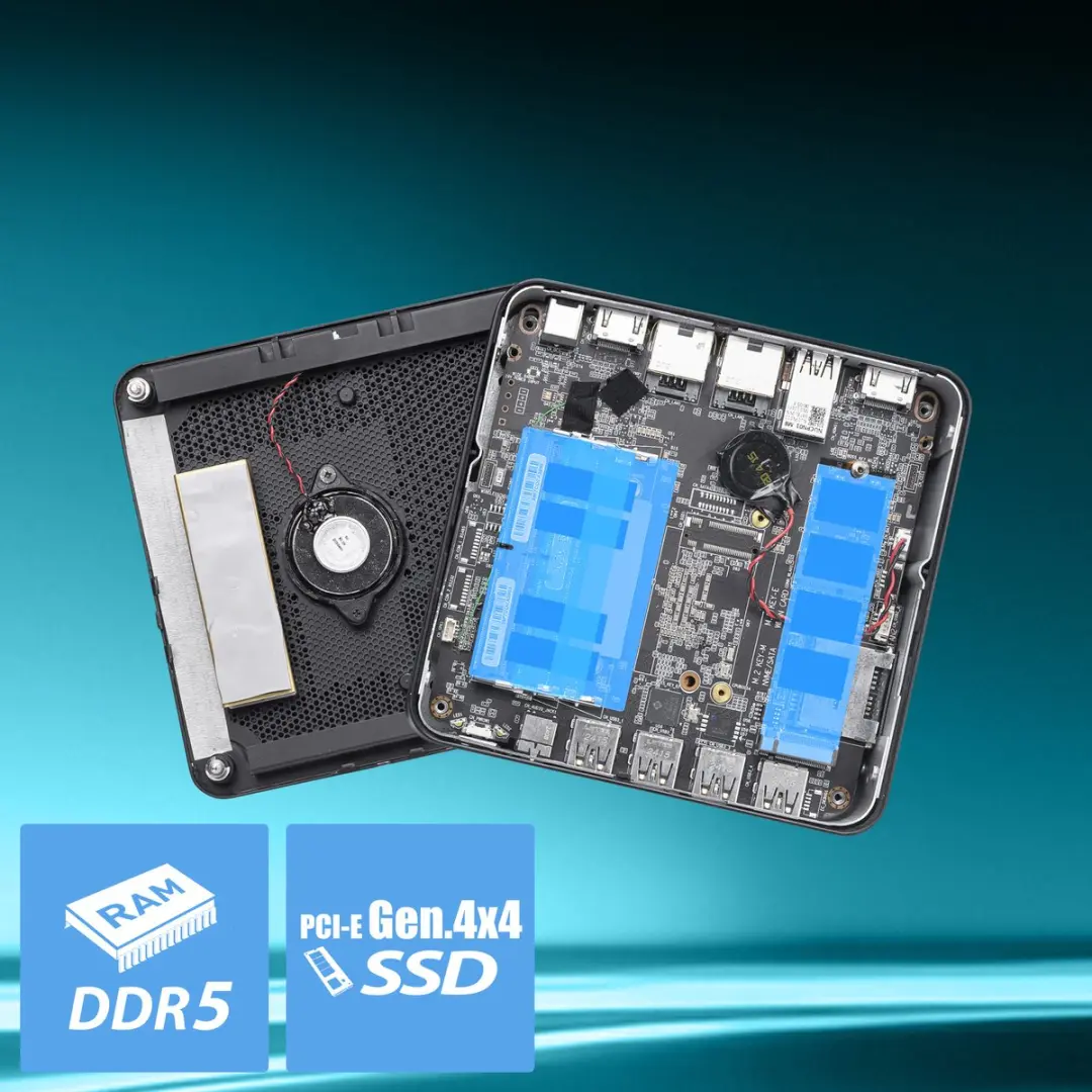 MSI Cubi Z AI 8M R5 8645HS Mini PC - 6 Cores - afbeelding 6 van 6