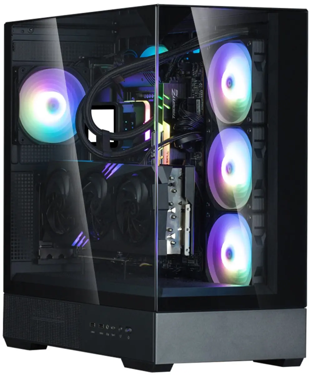 Zalman P40 Prism Plus Mid-tower Behuizing - Zwart