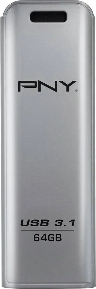 PNY Elite Steel FD64GESTEEL31G-EF USB-stick 64GB - Zilver
