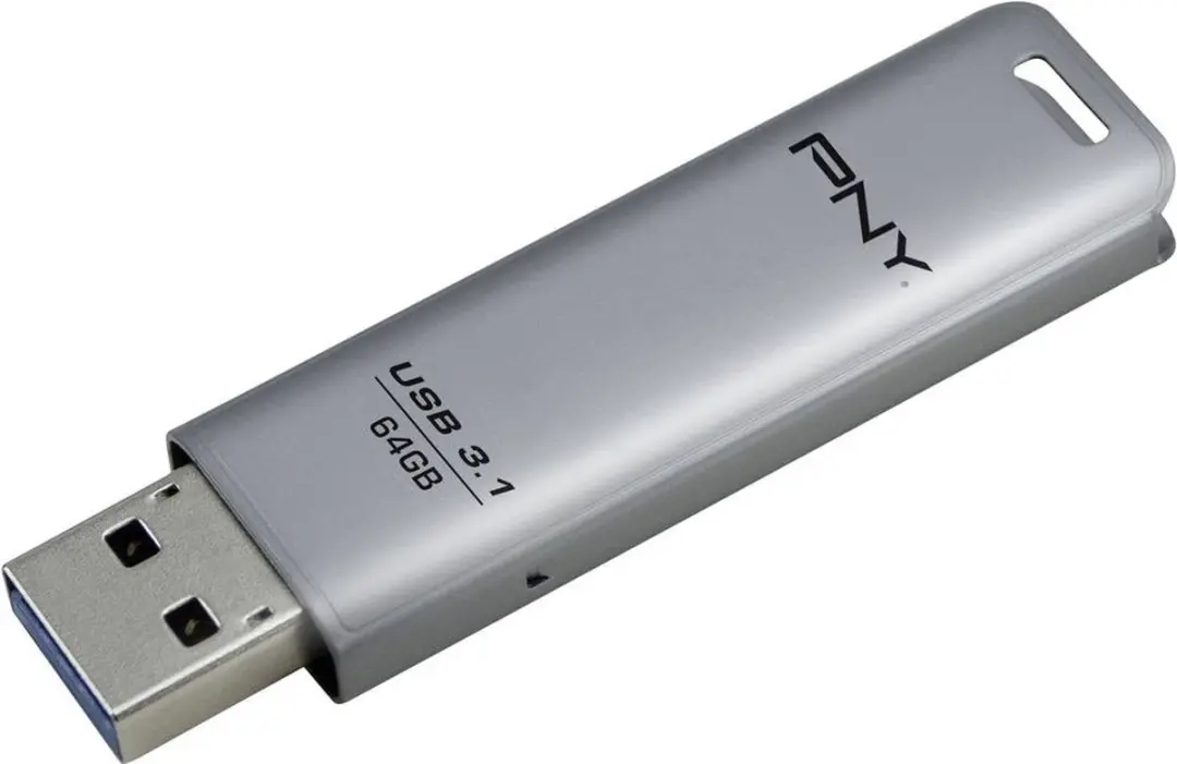 PNY Elite Steel FD64GESTEEL31G-EF USB-stick 64GB - Zilver