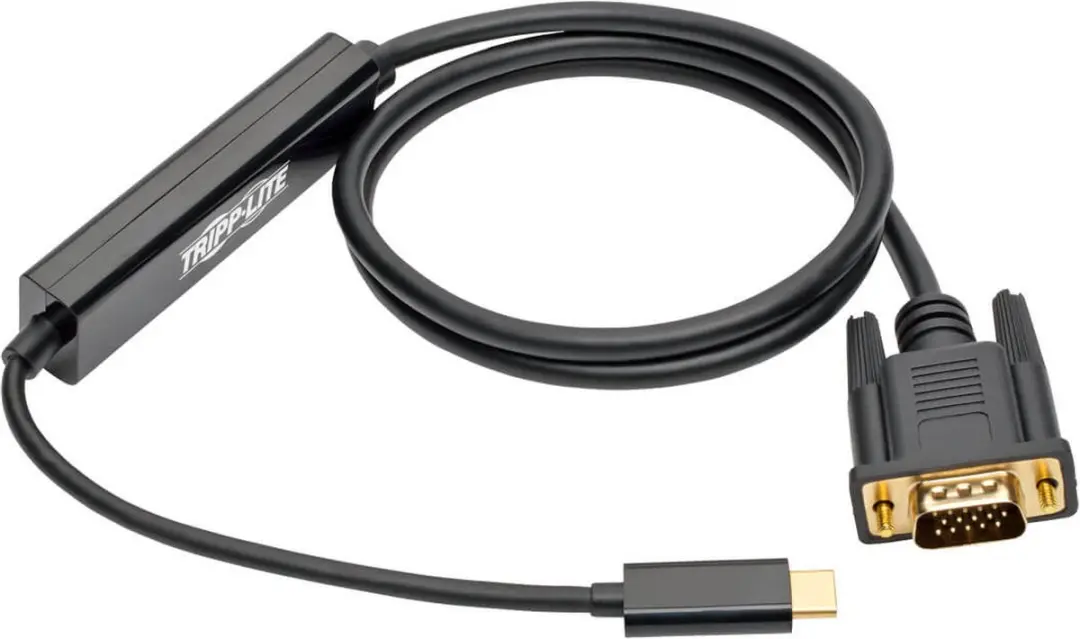 Tripp Lite U444-003-V USB-C naar VGA Kabel - 0,9m - Zwart
