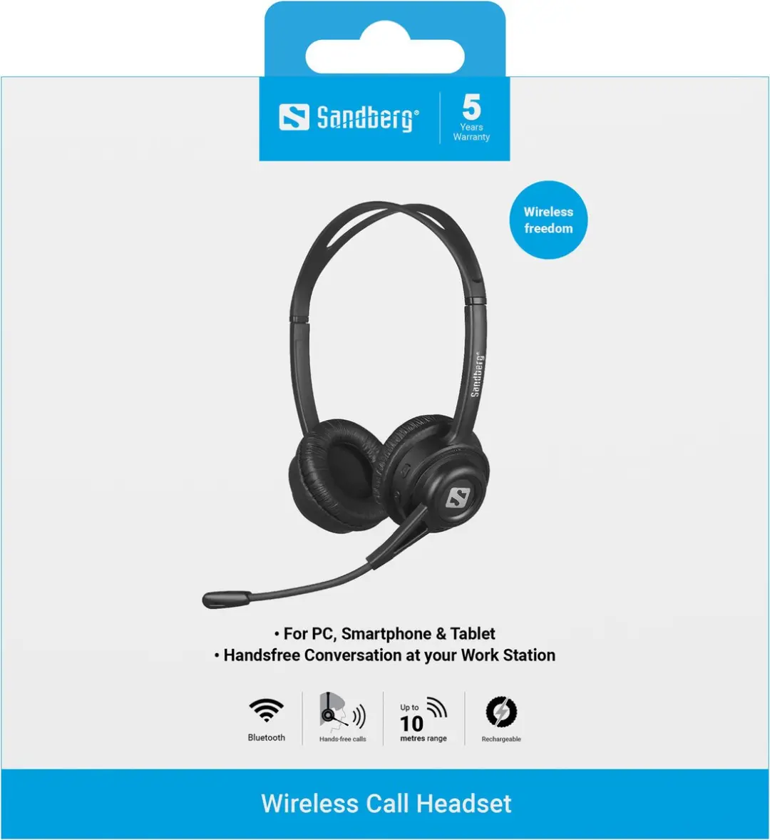 Sandberg 126-43 Draadloze Headset - Zwart
