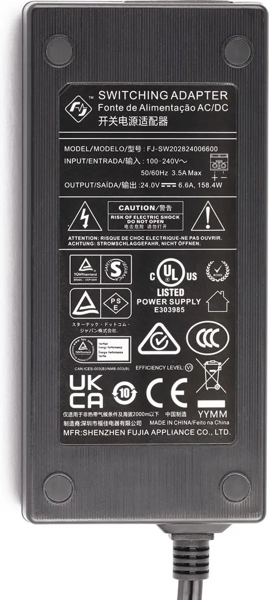 Startech 160W-POWER-ADAPTER Voedingsbron - 158.4W - Zwart