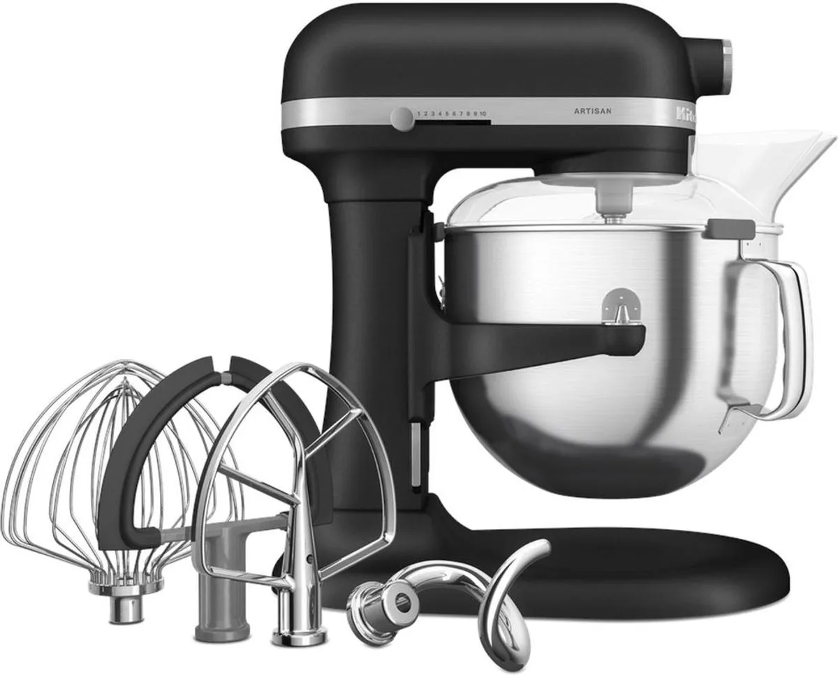 KitchenAid Artisan Keukenmachine 375W - 11 snelheden - 6,6L - Zwart