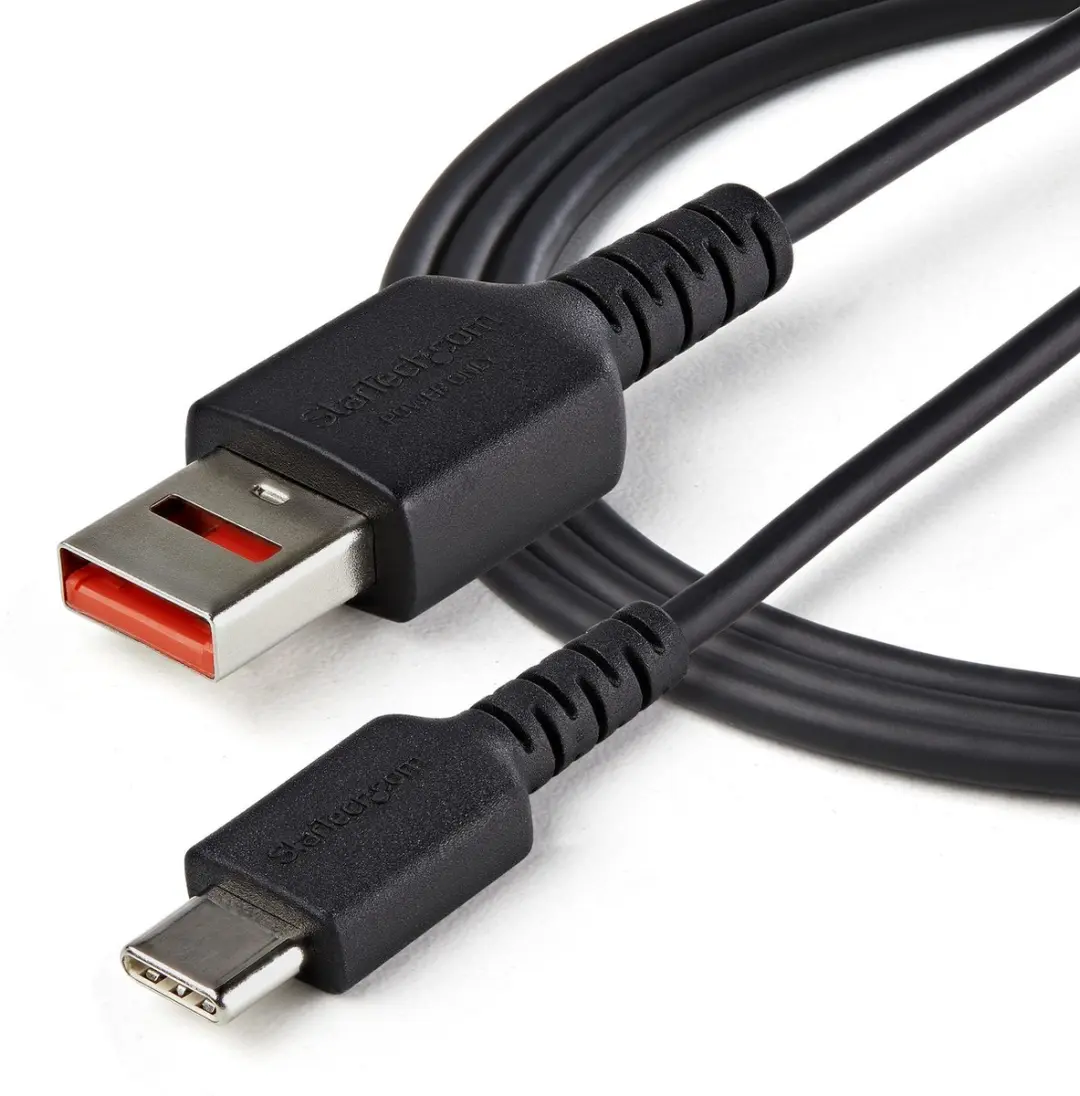 Startech USBSCHAC1M USB-A naar USB-C Data Blocker - 1m - Zwart