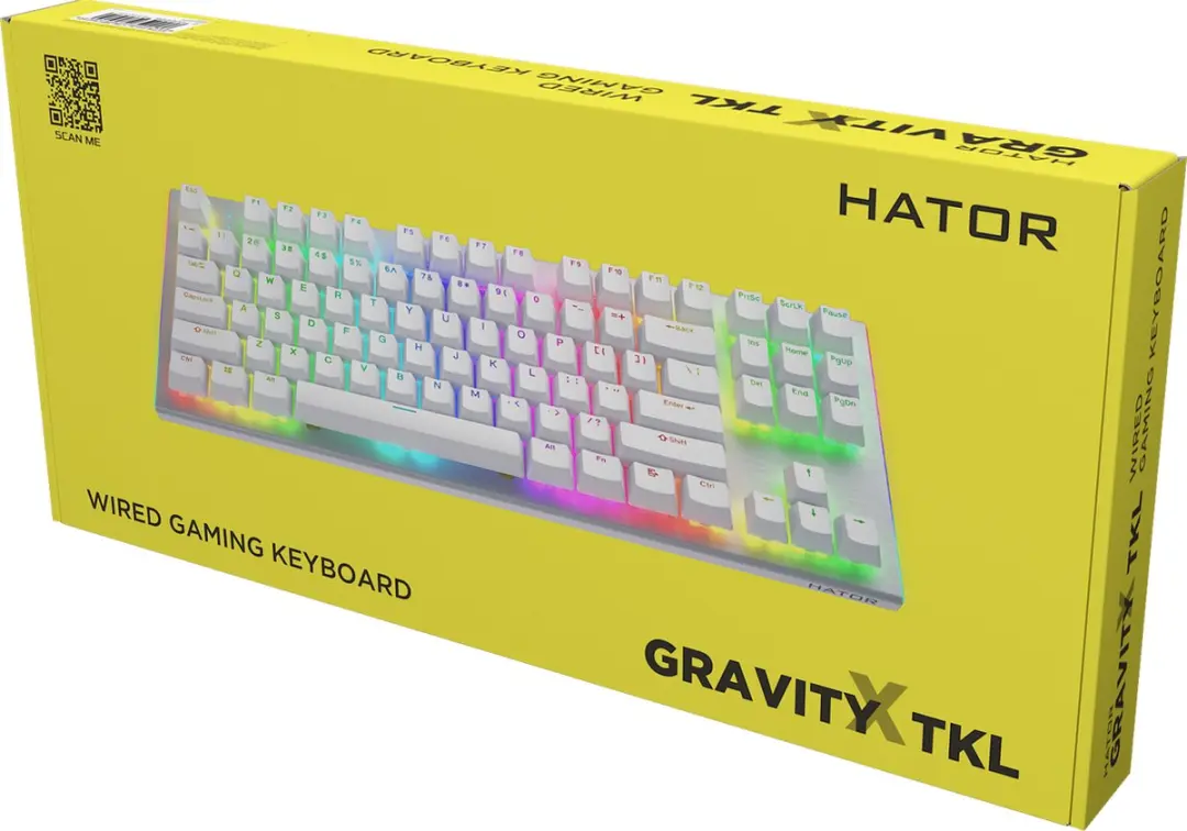 HATOR Gravity X TKL HTK551 Gaming Toetsenbord - Wit