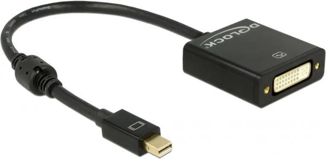 Delock Mini DisplayPort naar DVI Adapter 1920x1200 - 0,2m - Zwart - afbeelding 6 van 6