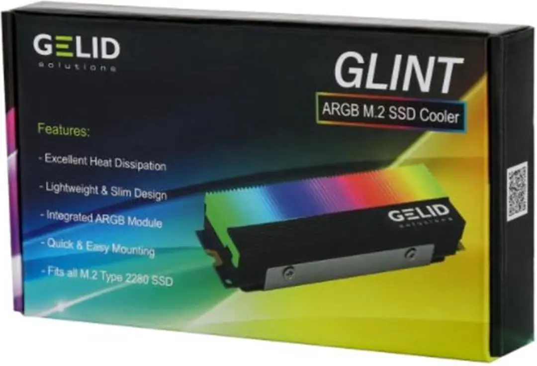 Gelid Solutions GLINT ARGB M.2 SSD Koeler M2-RGB-01 - Zwart