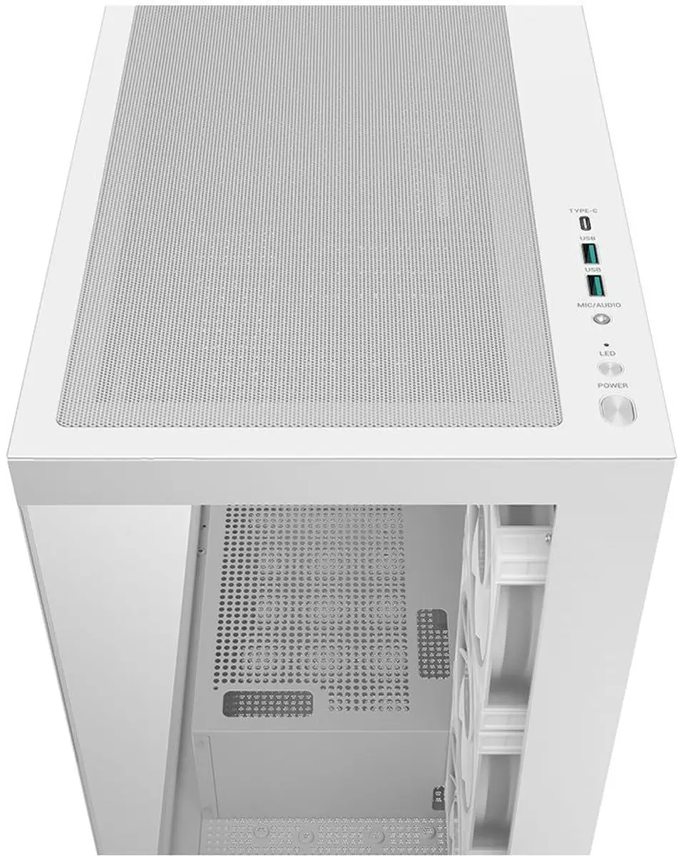 DeepCool CG580 V2 PC-Gehuize - 4 Ventilatoren Wit