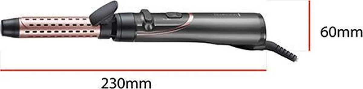 Remington AS8606 Curl & Straight Confidence Roterende Föhnborstel 800W - Grijs/Rosé