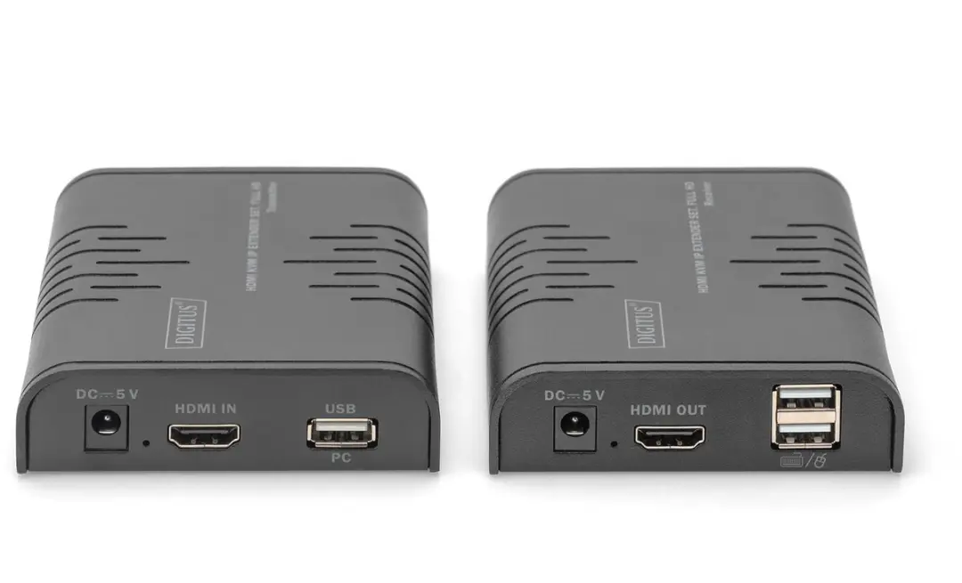 Digitus DS-55529 KVM-extender - 120m Cat5e - 1920x1080 60Hz - Zwart